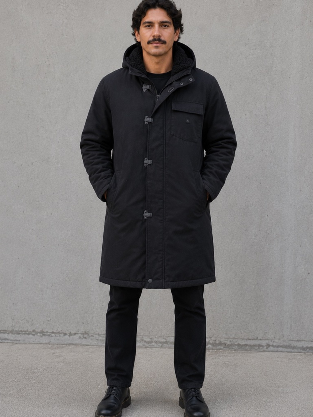 Roark Axeman RJ261 Sherpa Lined Jacket Black, XXL